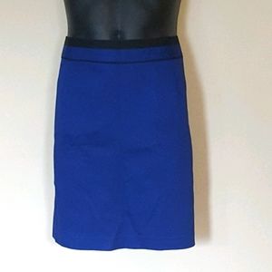 Mario Serrani Pencil Skirt XL Blue/Black